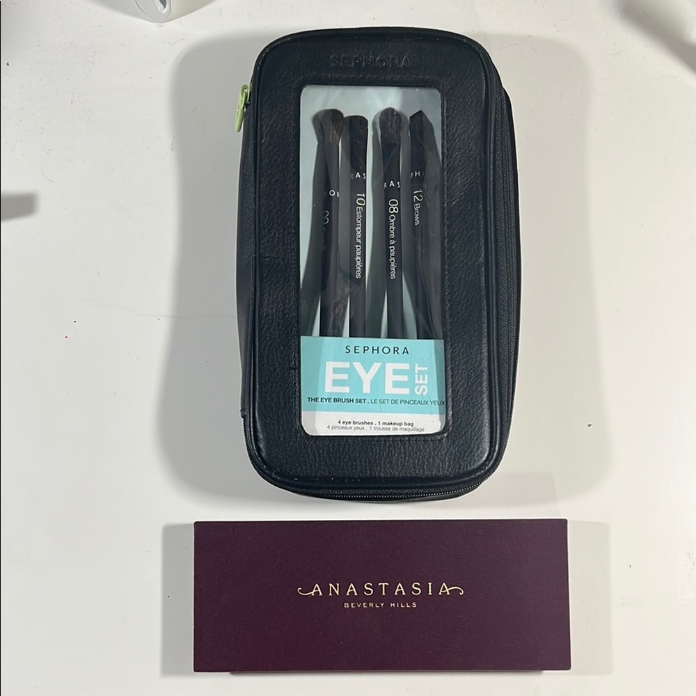 Sephora Eye Brush Set with Anastasia Palette